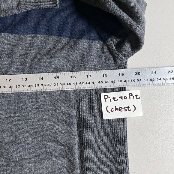 Icebreaker 100% Wool Crewneck Long Sleeve Sweaters - Men's Size M - Blue Gray - Picture 6 of 9